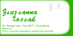 zsuzsanna kocsak business card